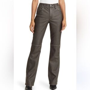 BLANKNYC lone rider distressed faux leader pants